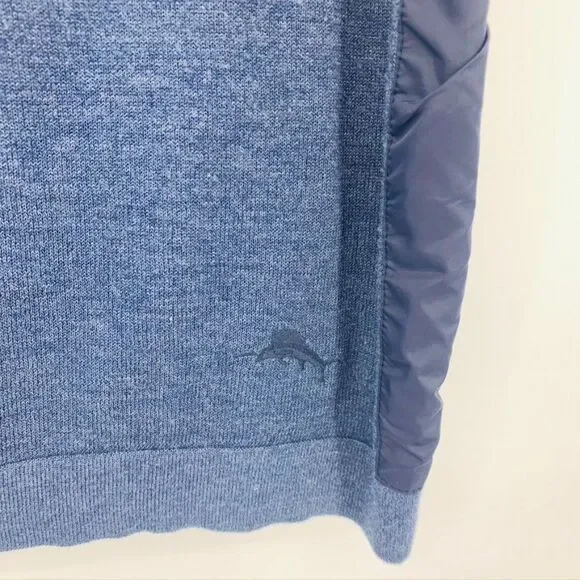 Tommy Bahama Mens 1/4 Zip Vest Sz M - Picture 3 of 9